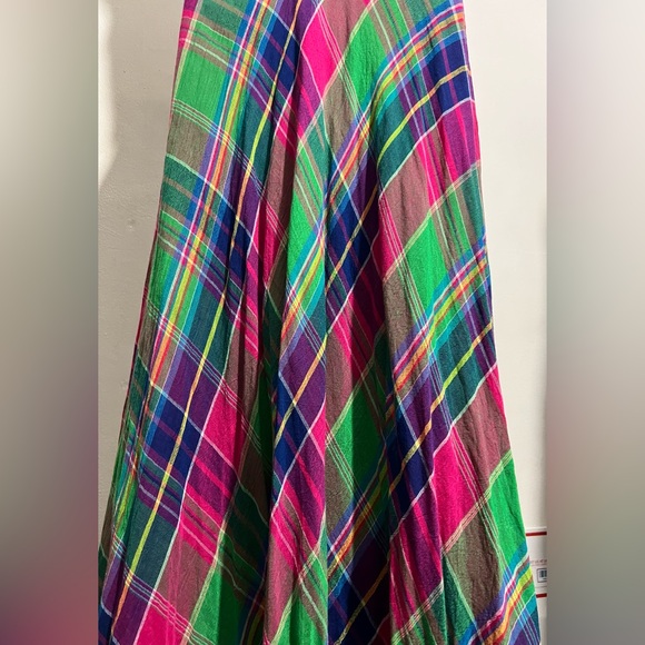 Polo Ralph Lauren Vibrant Plaid Maxi Wrap Dress - Picture 4 of 14